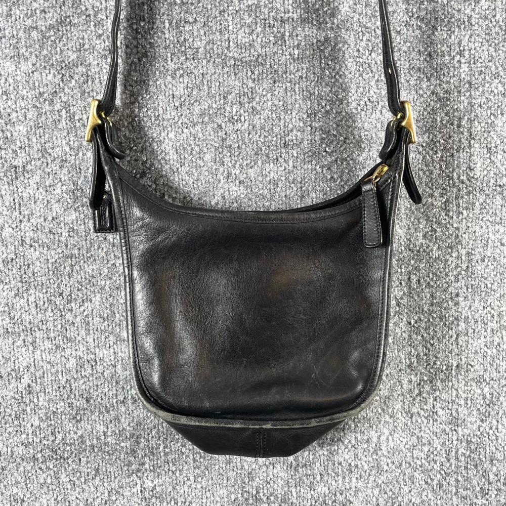 VTG Coach Bag Womens Small Black Leather Janice Legacy Hobo 9950 Crossbody Purse